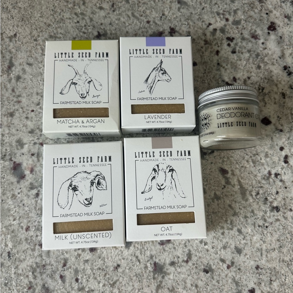 Little Seed Farm Bar Soap and Deodorant bundle